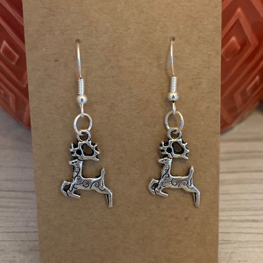 Reindeer Dangle Earrings